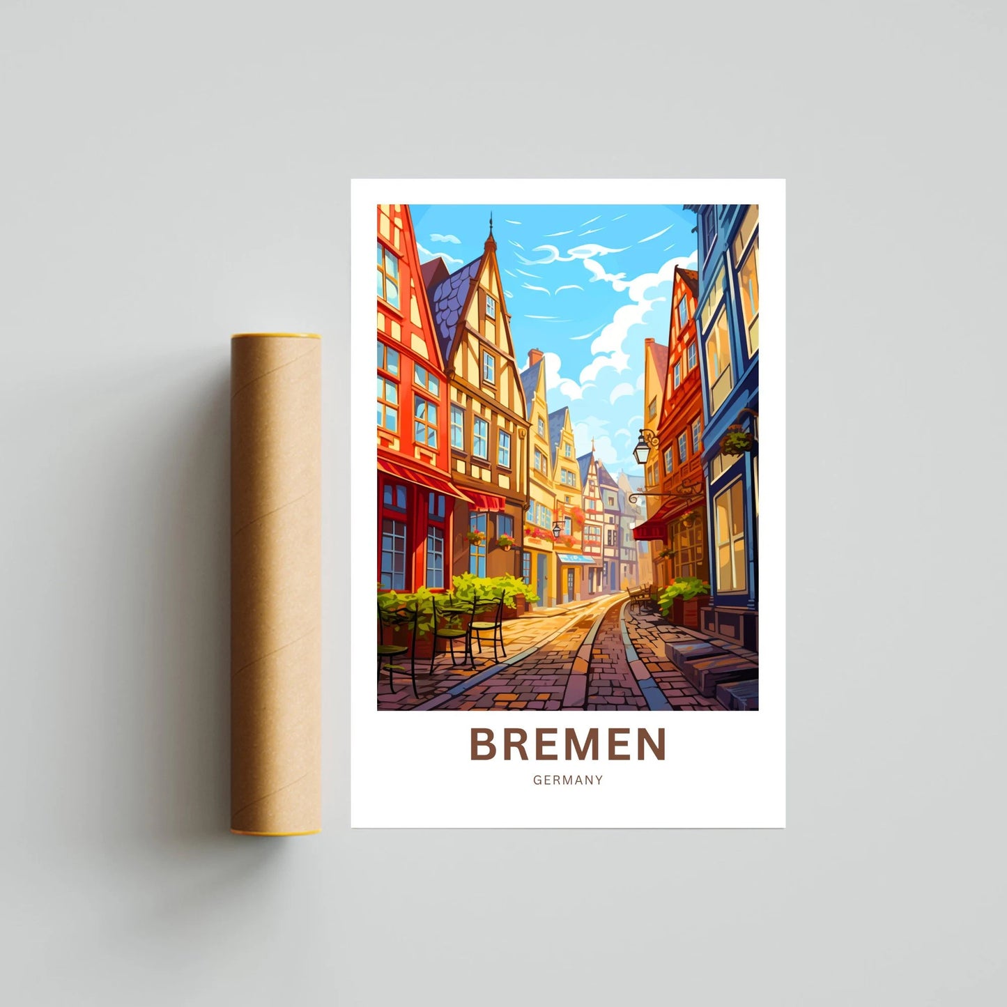 Bremen Travel Poster
