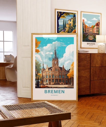 Bremen Travel Poster