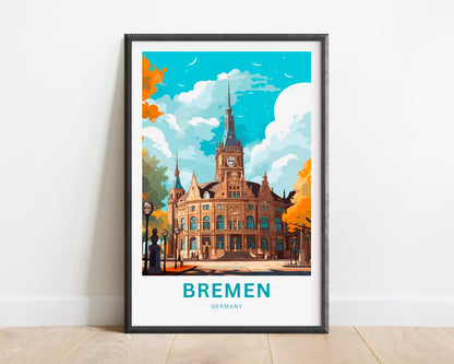 Bremen Travel Poster