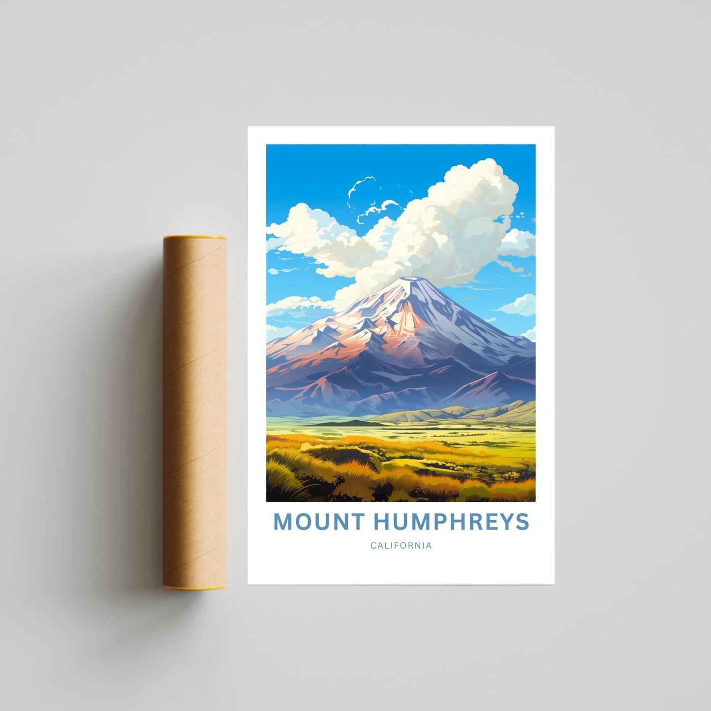 Mount Humphreys Travel Poster