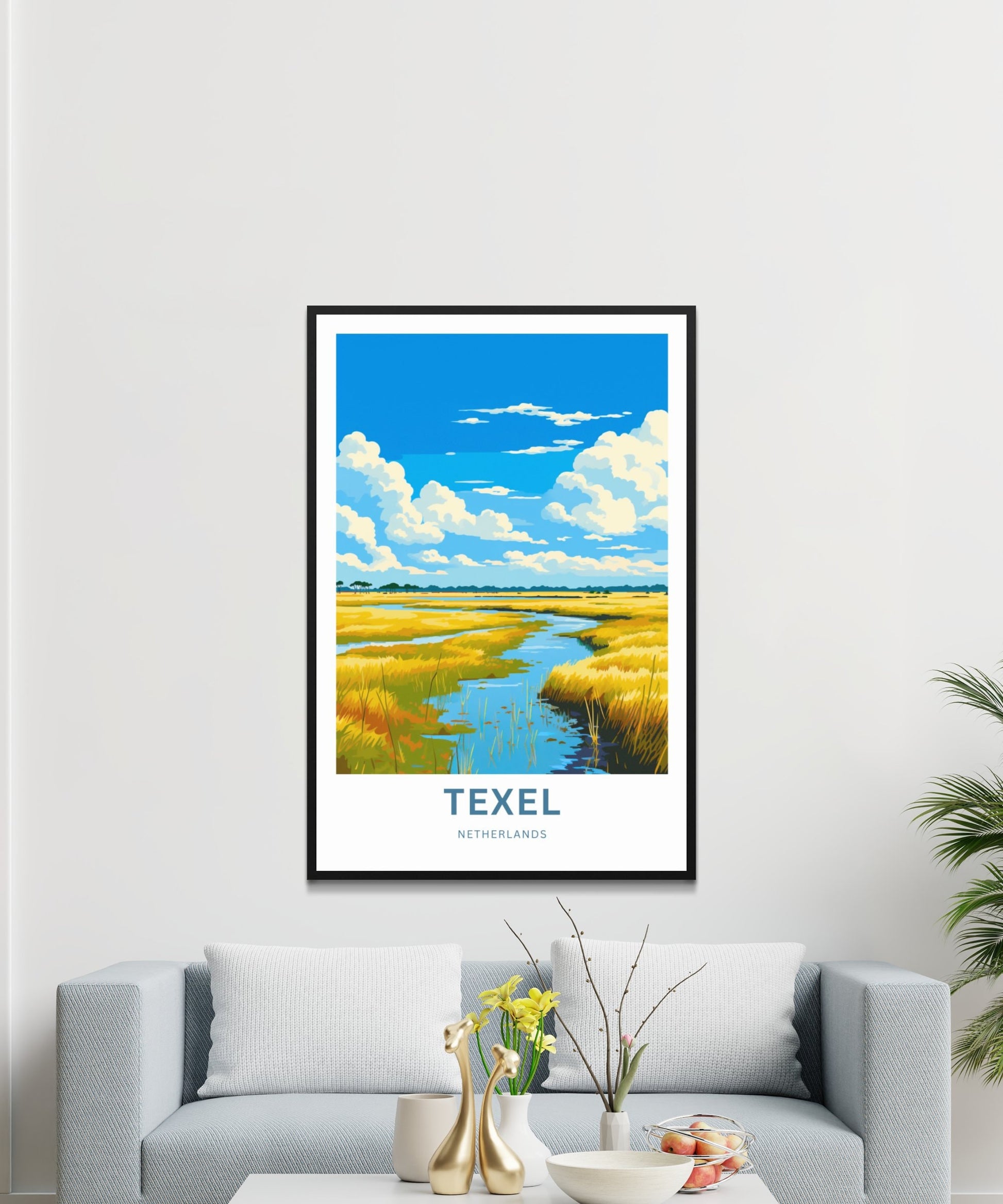 Texel Travel Print - Texel Travel poster, Netherlands Wall Art, Framed present, Gift Netherlands Present - TravelTreasureCo