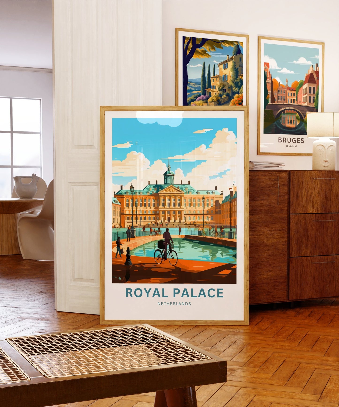 Royal Palace Travel Print - Royal Palace Travel poster, Amsterdam Wall Art, Wall Decor, Framed present, Gift Netherlands Present - TravelTreasureCo