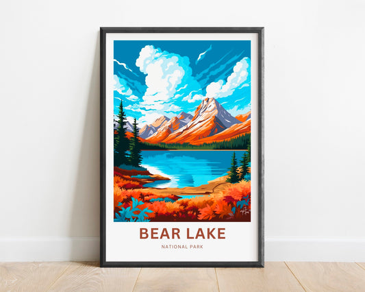 Bear Lake Travel Print - Bear Lake poster, Colorado Wall Art, Framed present, Gift Colorado Present - TravelTreasureCo