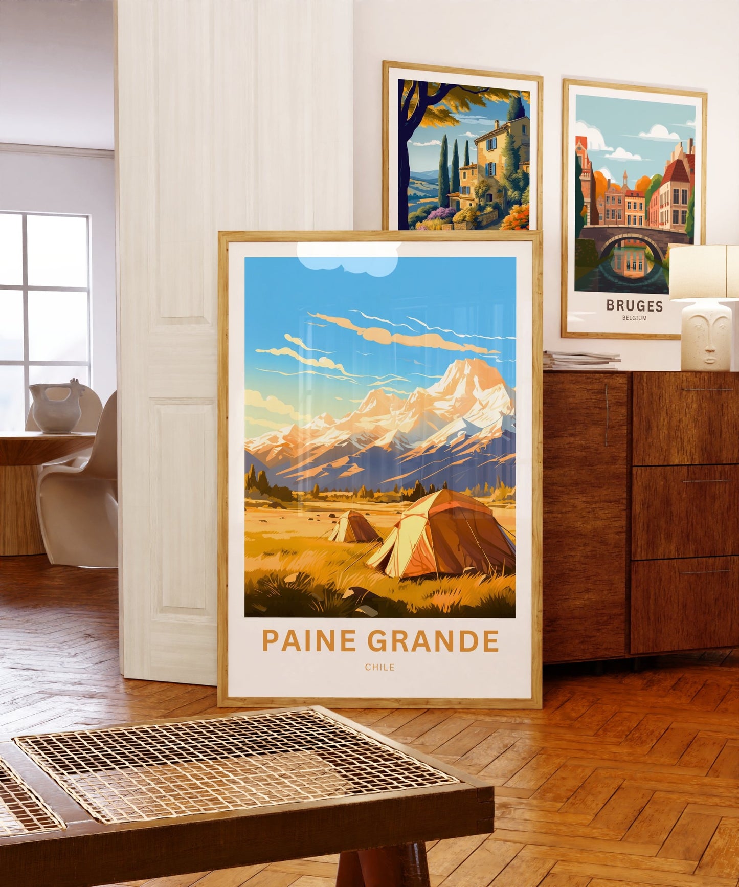 Paine Grande Travel Print - Paine Grannde poster, Torres Del Paine Wall Art, Framed present, Gift Chile Present - TravelTreasureCo