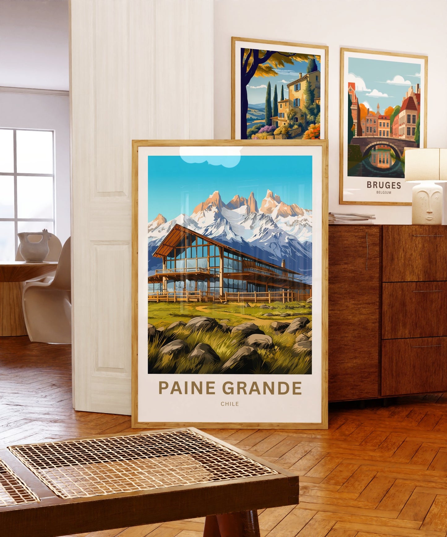 Paine Grande Travel Print - Paine Grannde poster, Torres Del Paine Wall Art, Framed present, Gift Chile Present - TravelTreasureCo