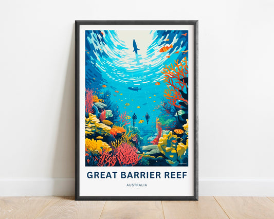 Great Barrier Reef Travel Poster