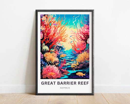 Great Barrier Reef Travel Poster