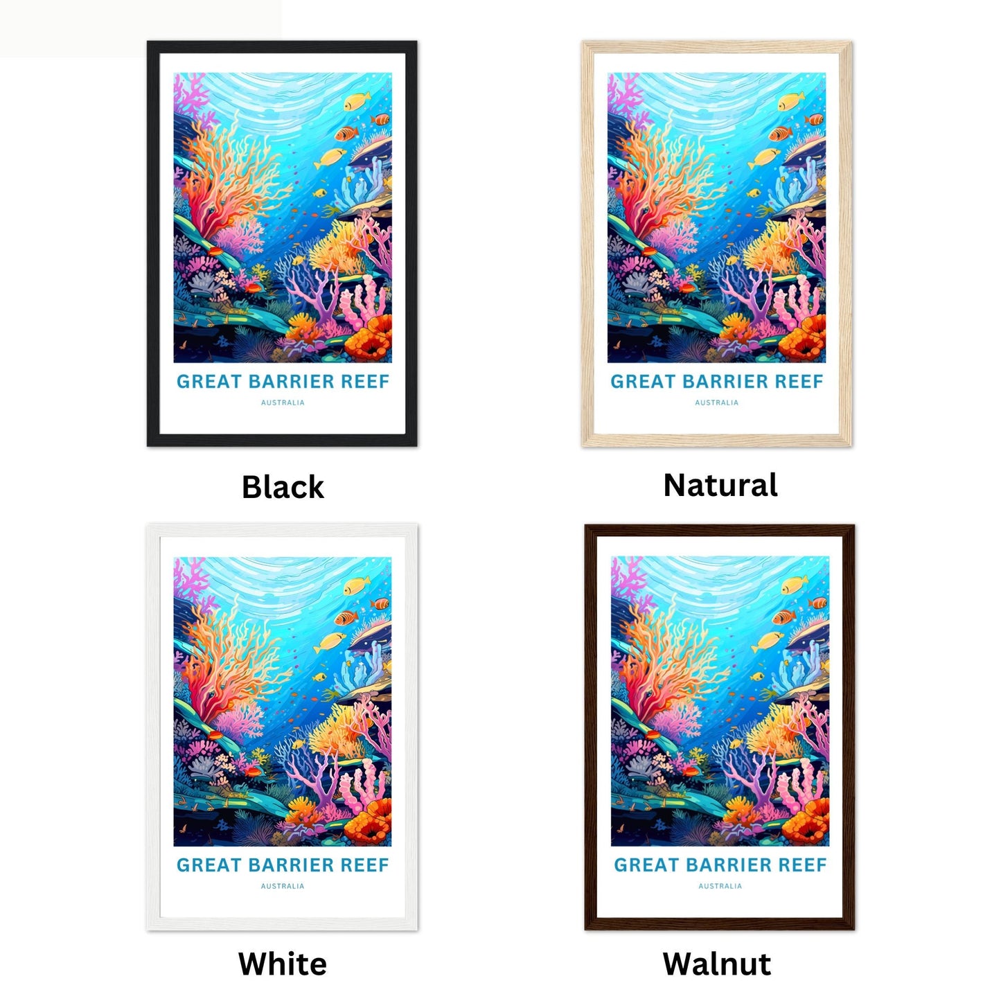 Great Barrier Reef Travel Poster