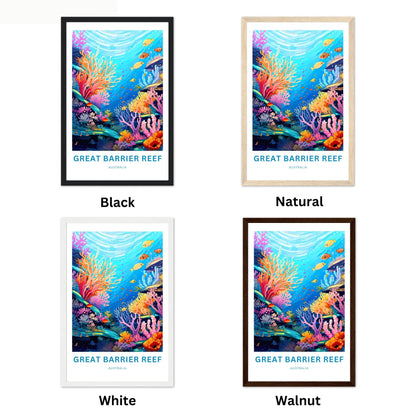 Great Barrier Reef Travel Poster
