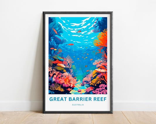 Great Barrier Reef Travel Poster