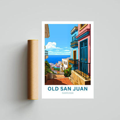 Old San Juan Travel Poster