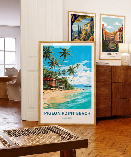 Pigeon Point Beach Travel Poster