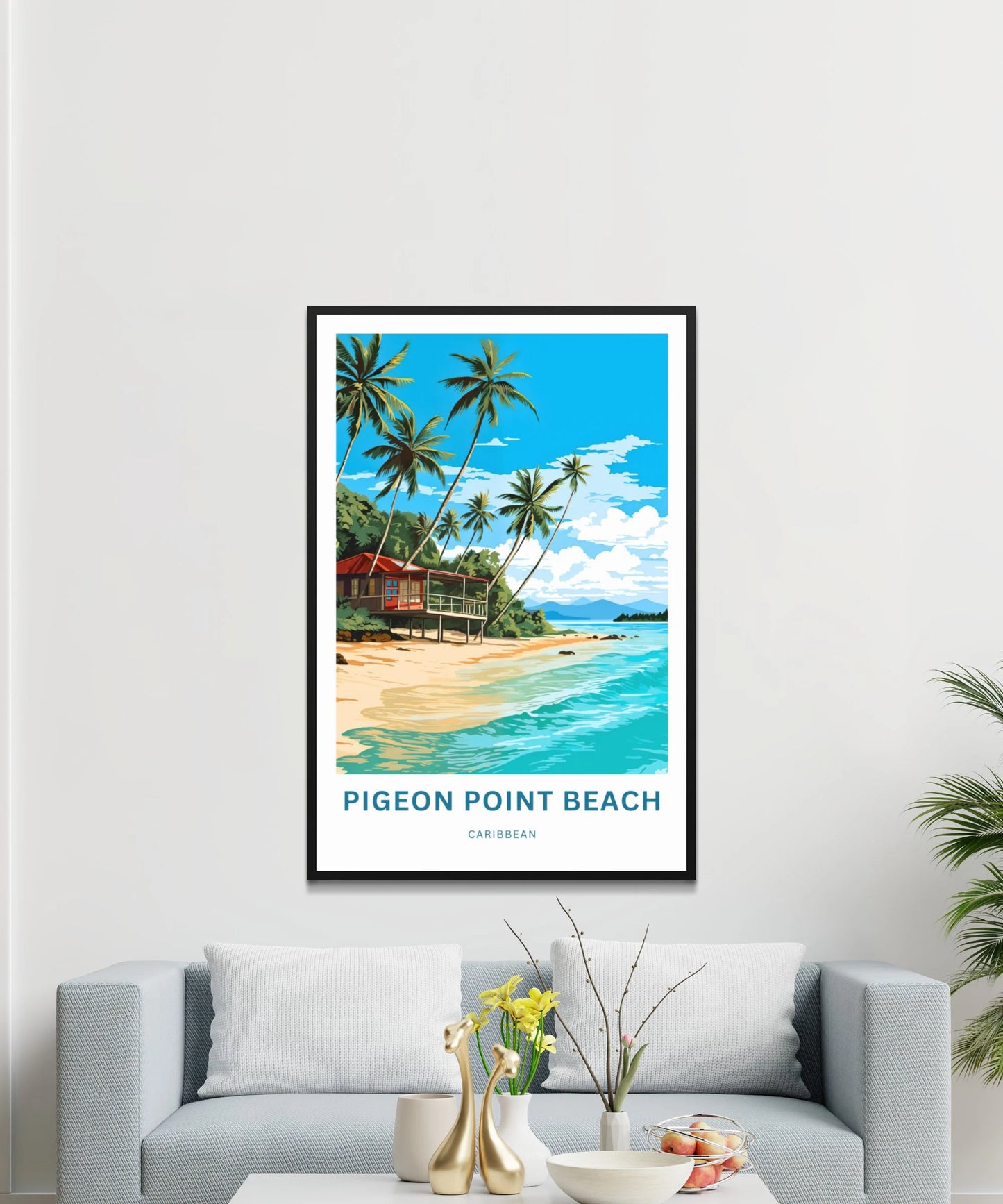 Pigeon Point Beach Travel Poster