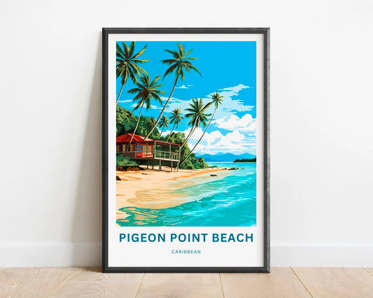 Pigeon Point Beach Travel Poster