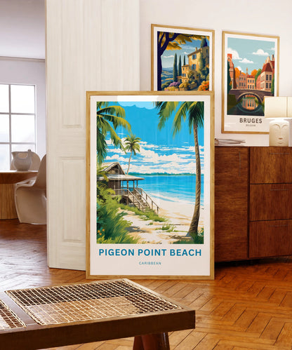 Pigeon Point Beach Travel Poster