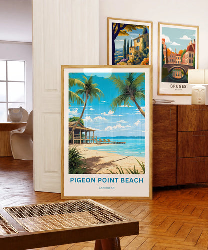 Pigeon Point Beach Travel Poster