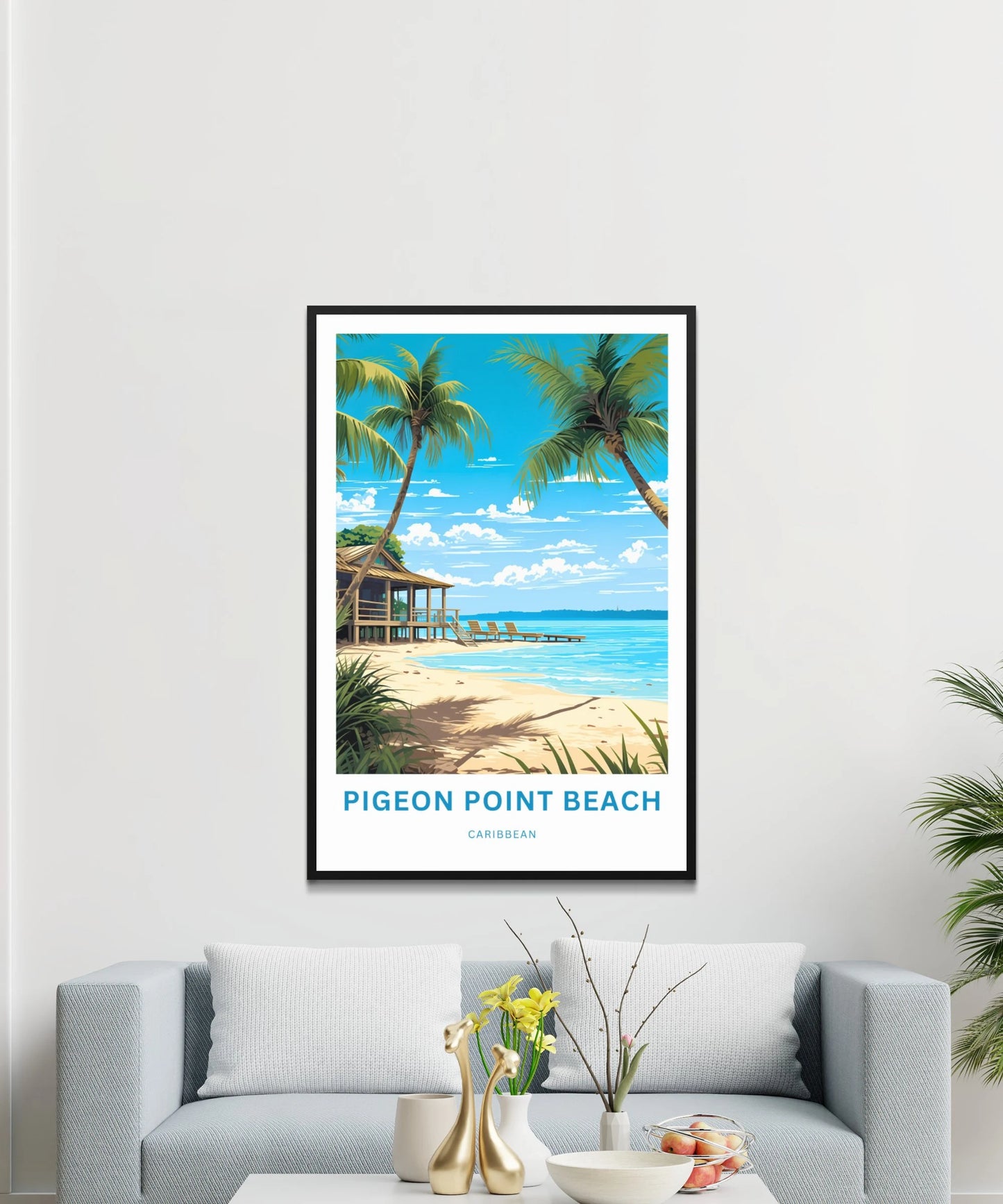 Pigeon Point Beach Travel Poster