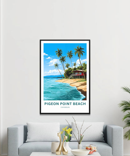 Pigeon Point Beach Travel Poster