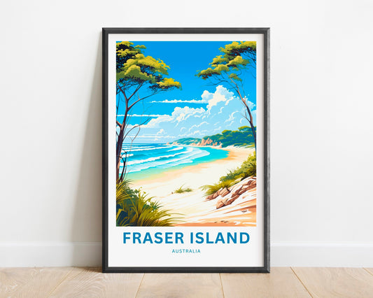 Fraser Island  Travel Poster