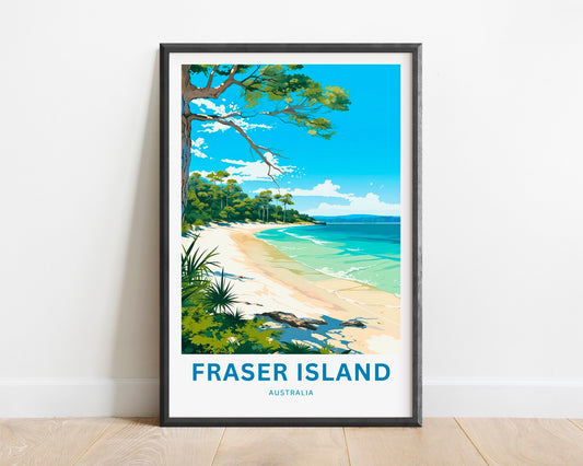 Fraser Island  Travel Poster