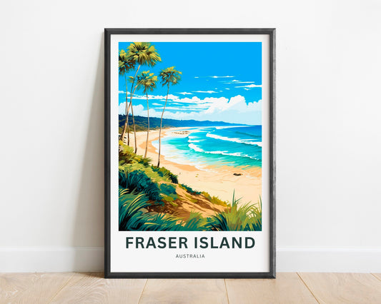 Fraser Island  Travel Poster