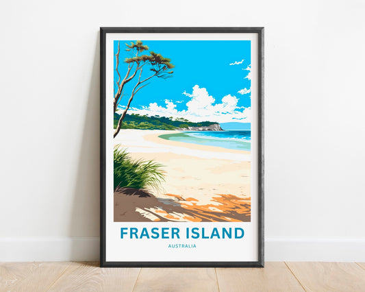 Fraser Island  Travel Poster