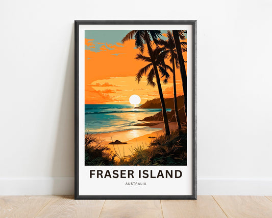 Fraser Island  Travel Poster