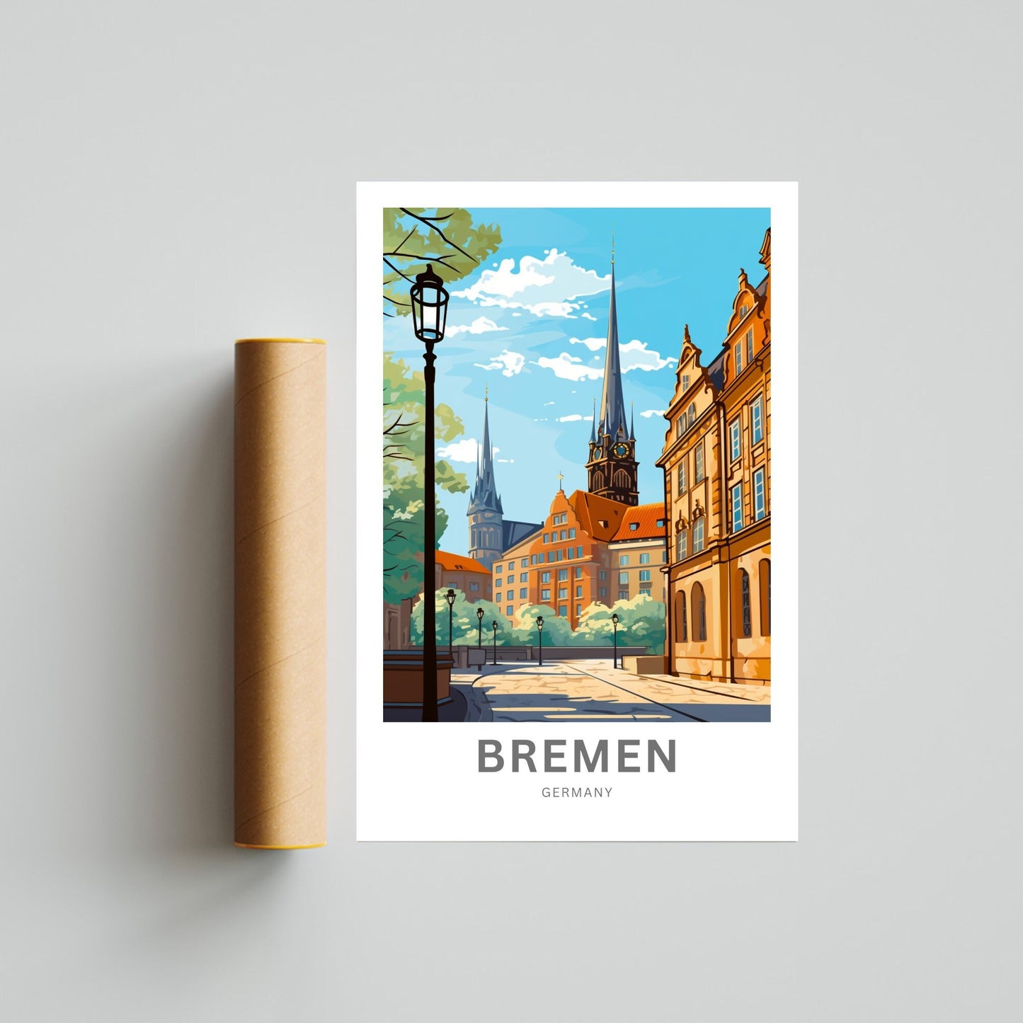 Bremen Travel Poster