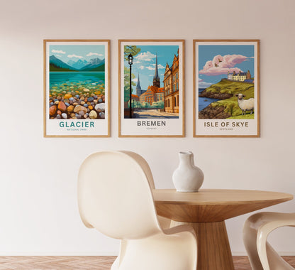 Bremen Travel Poster