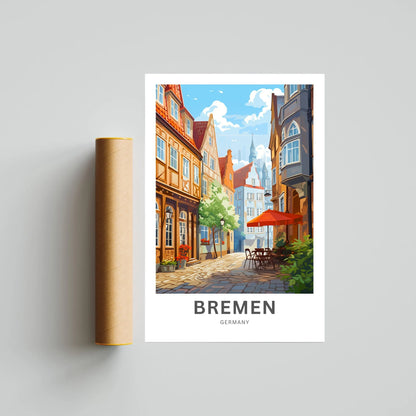 Bremen Travel Poster