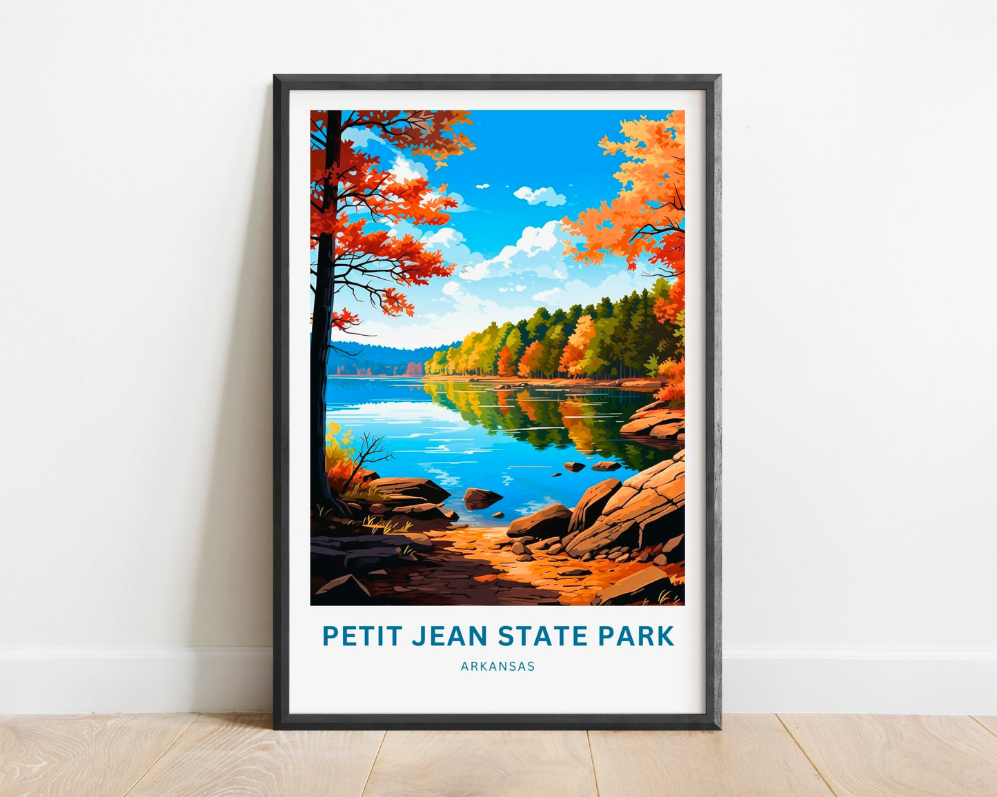 Petit Jean State Park Travel Print - Petit Jean State Park poster, Arkansas Wall Art, Framed present,Arkansas Gift Art, Customized Your Text - TravelTreasureCo