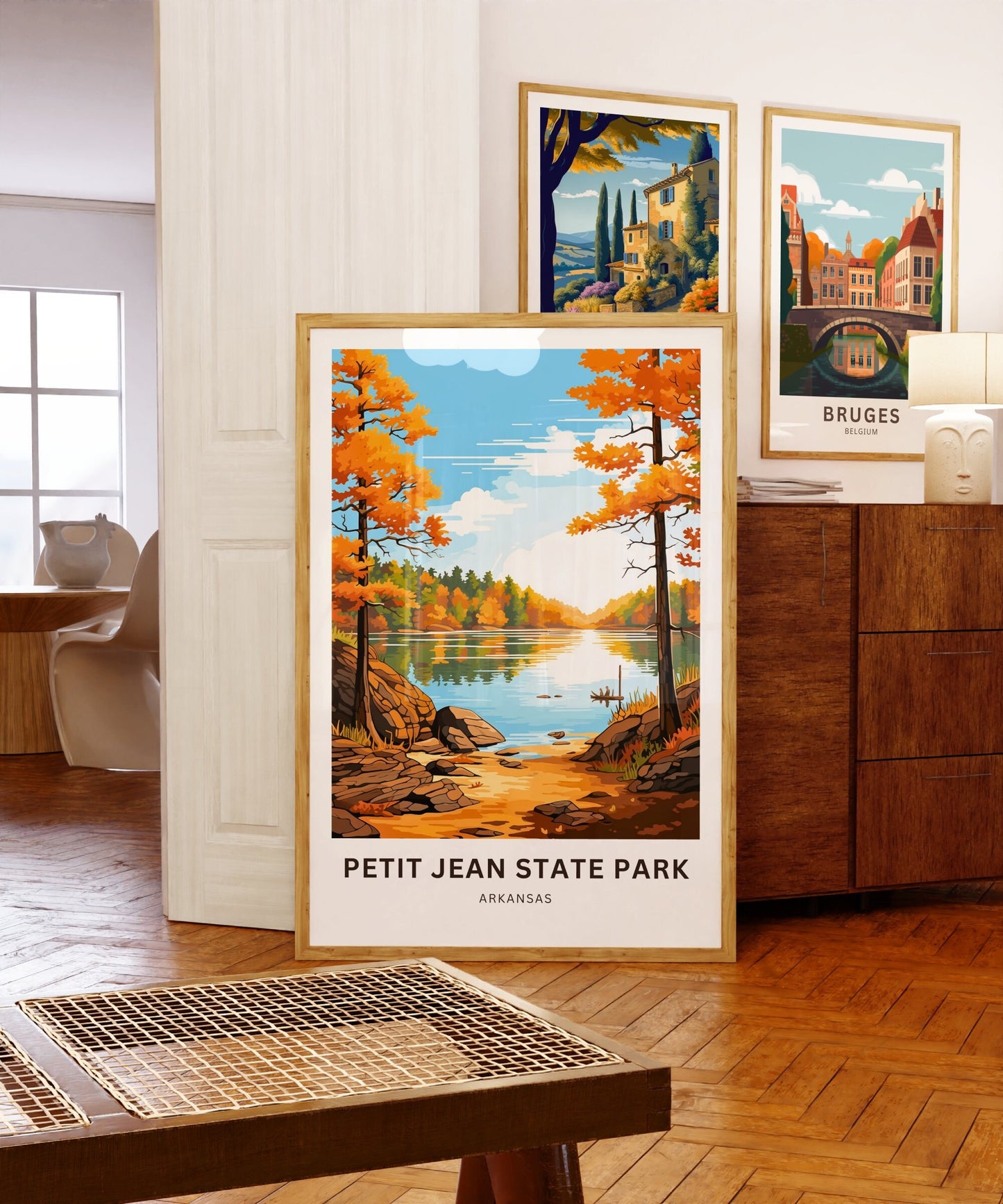 Petit Jean State Park Travel Print - Petit Jean State Park poster, Arkansas Wall Art, Framed present,Arkansas Gift Art, Customized Your Text - TravelTreasureCo