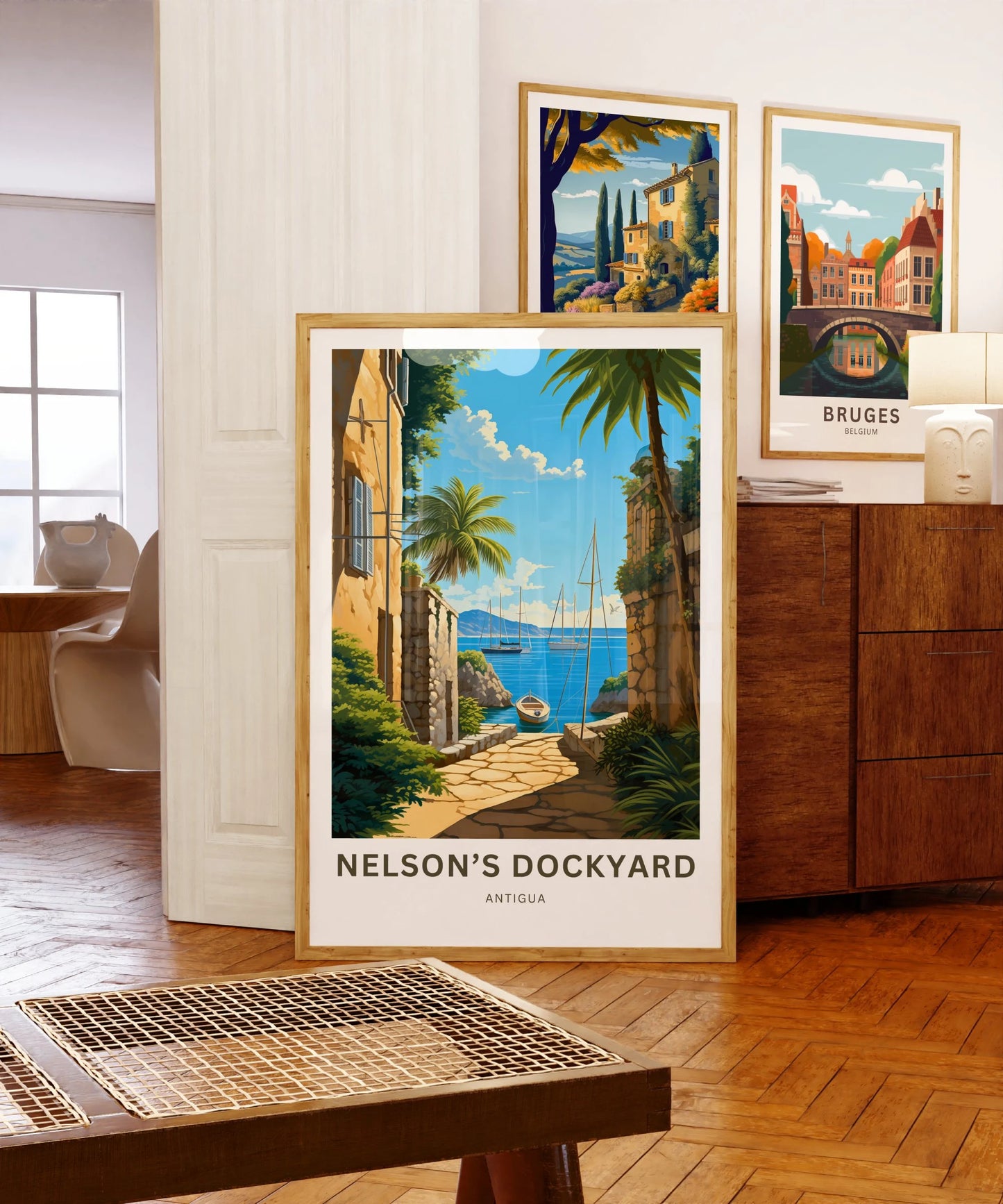 Nelson Dockyard Travel Poster