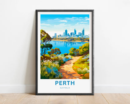 Perth Travel Poster