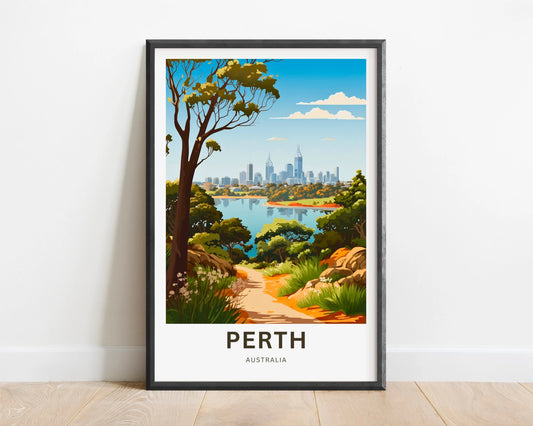 Perth Travel Poster