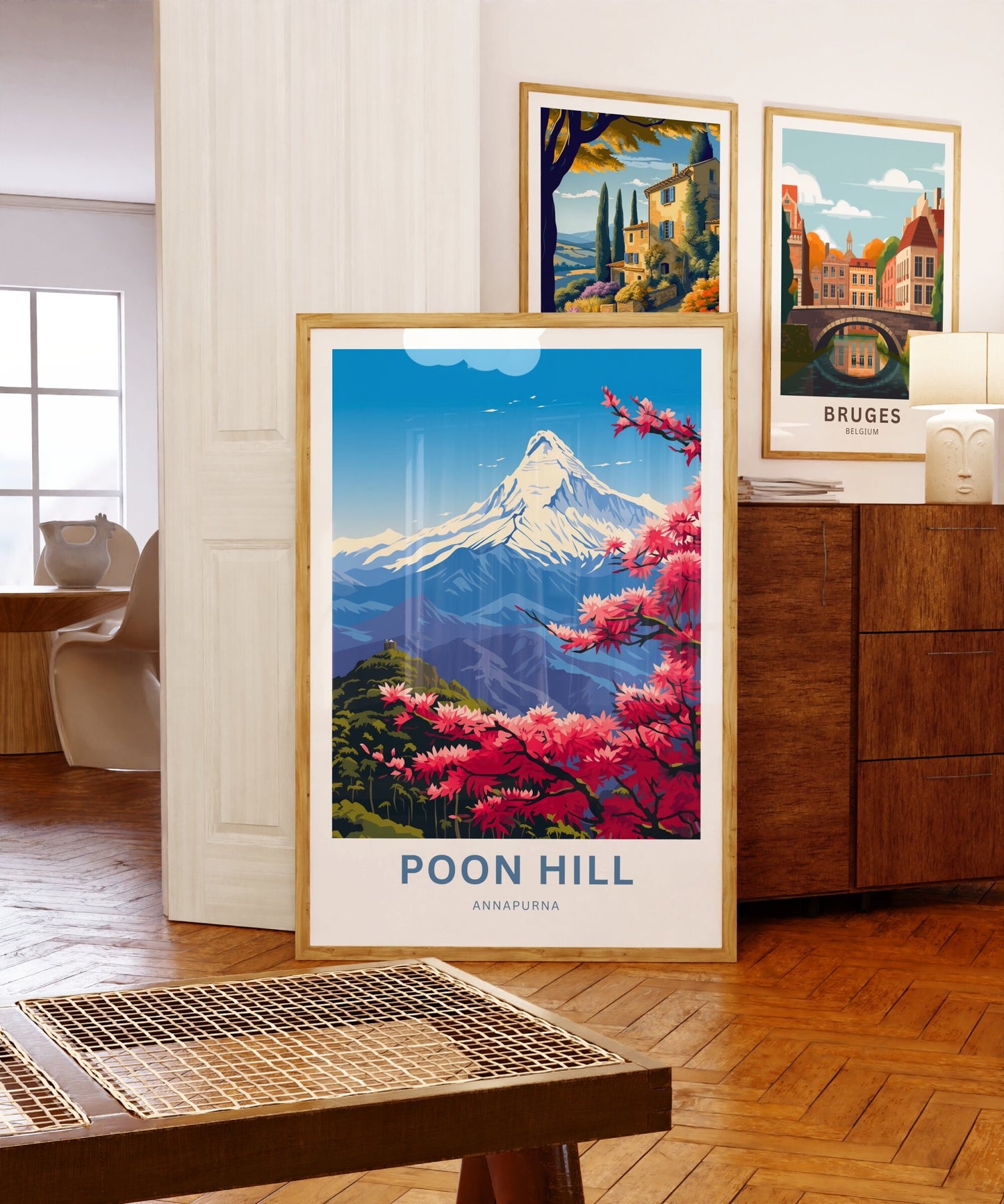 Poon Hill Travel Print - Poon Hill poster, Annapurna Wall Art, Wall Decor, Framed present, Gift Nepal Present - TravelTreasureCo