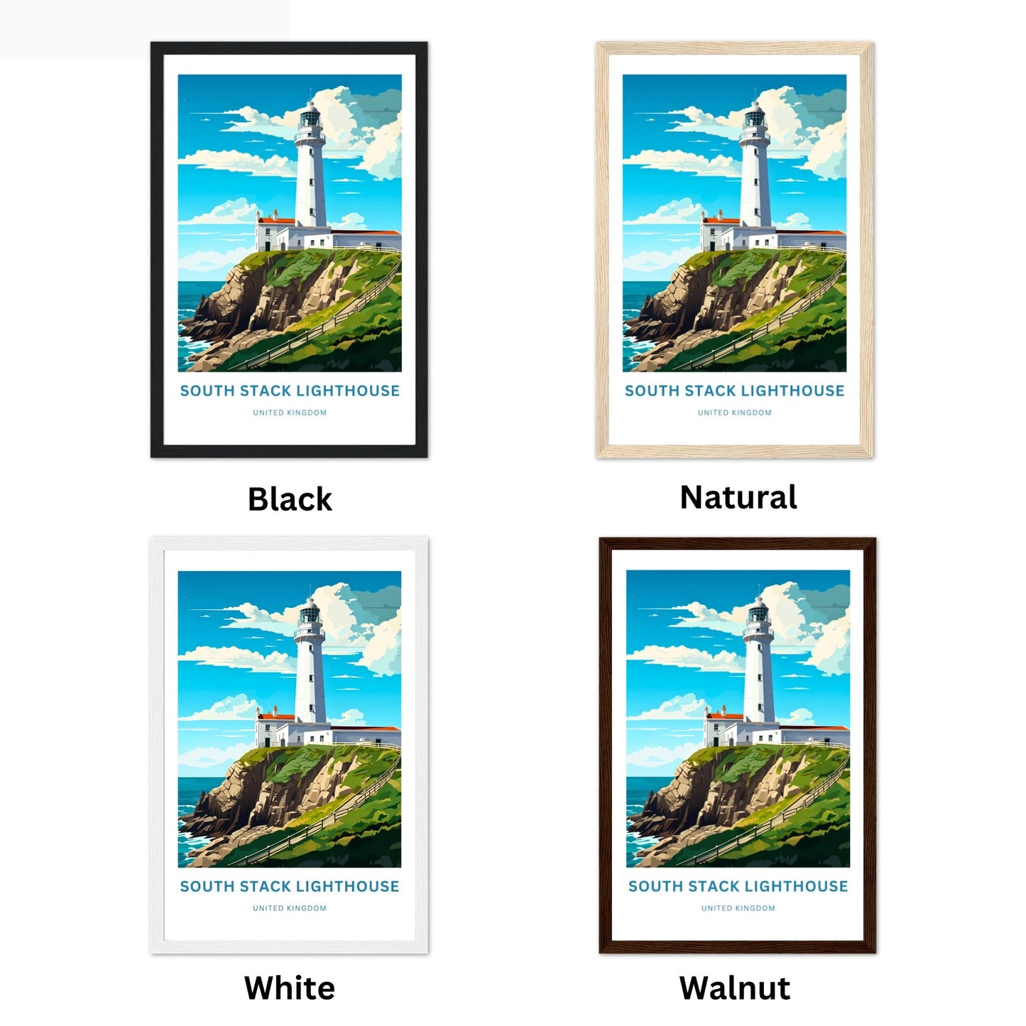 South Stack Lighthouse Travel Poster