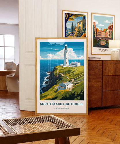 South Stack Lighthouse Travel Poster