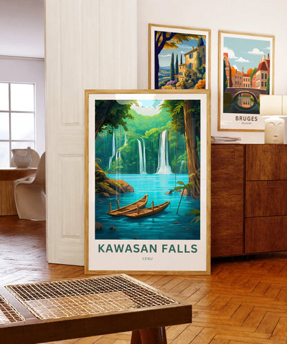 Kawasan Falls Travel Poster