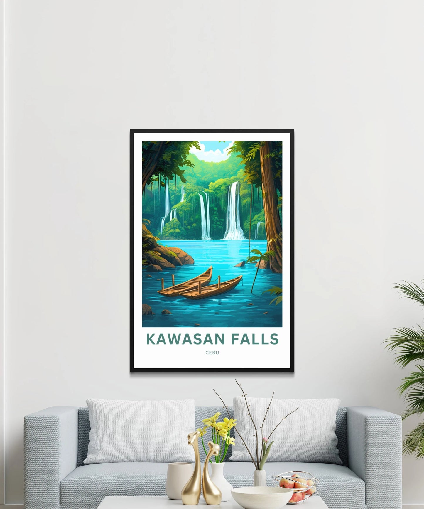 Kawasan Falls Travel Poster