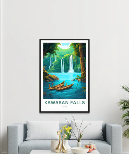 Kawasan Falls Travel Poster