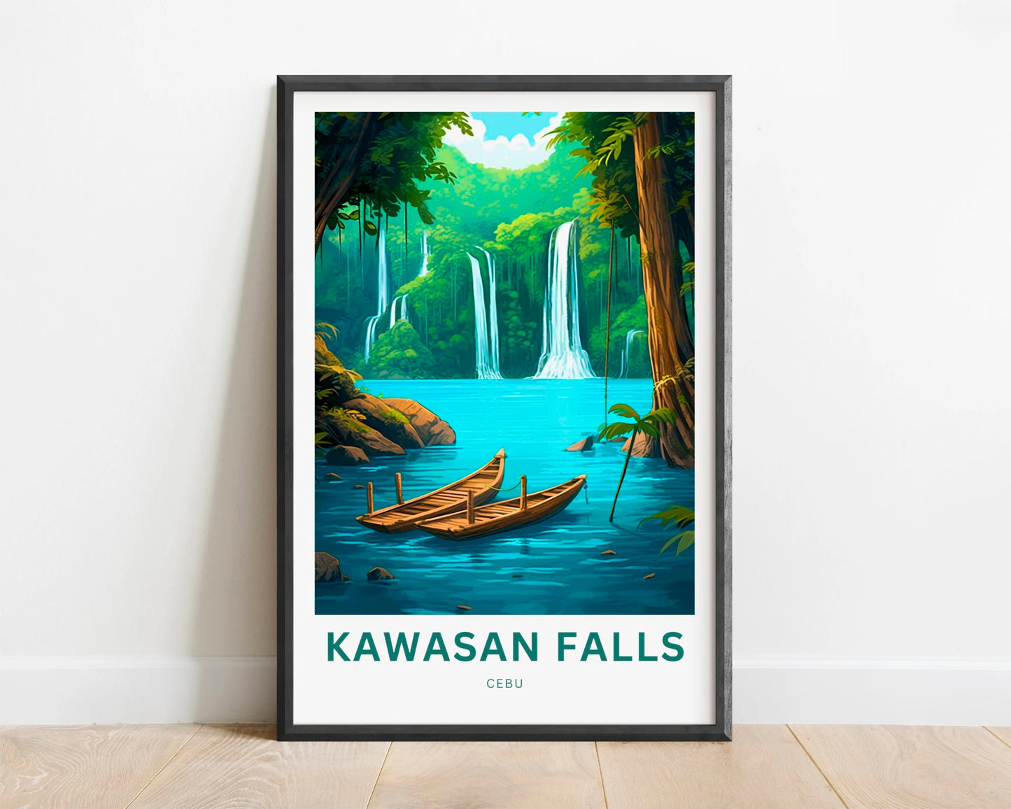 Kawasan Falls Travel Poster