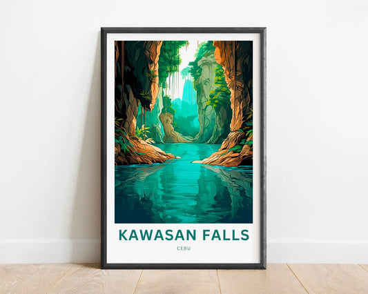 Kawasan Falls Travel Poster