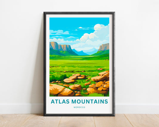 Atlas Mountains Travel Poster