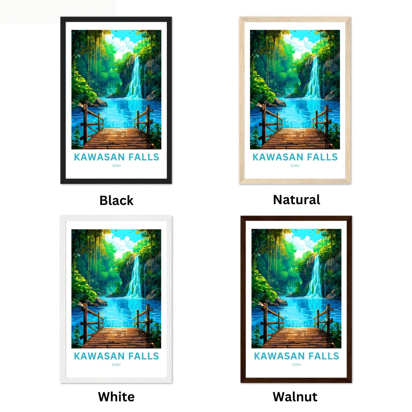 Kawasan Falls Travel Poster