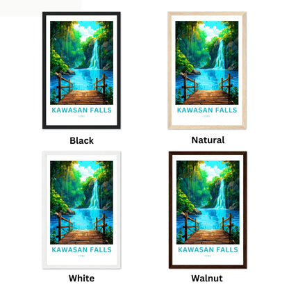 Kawasan Falls Travel Poster