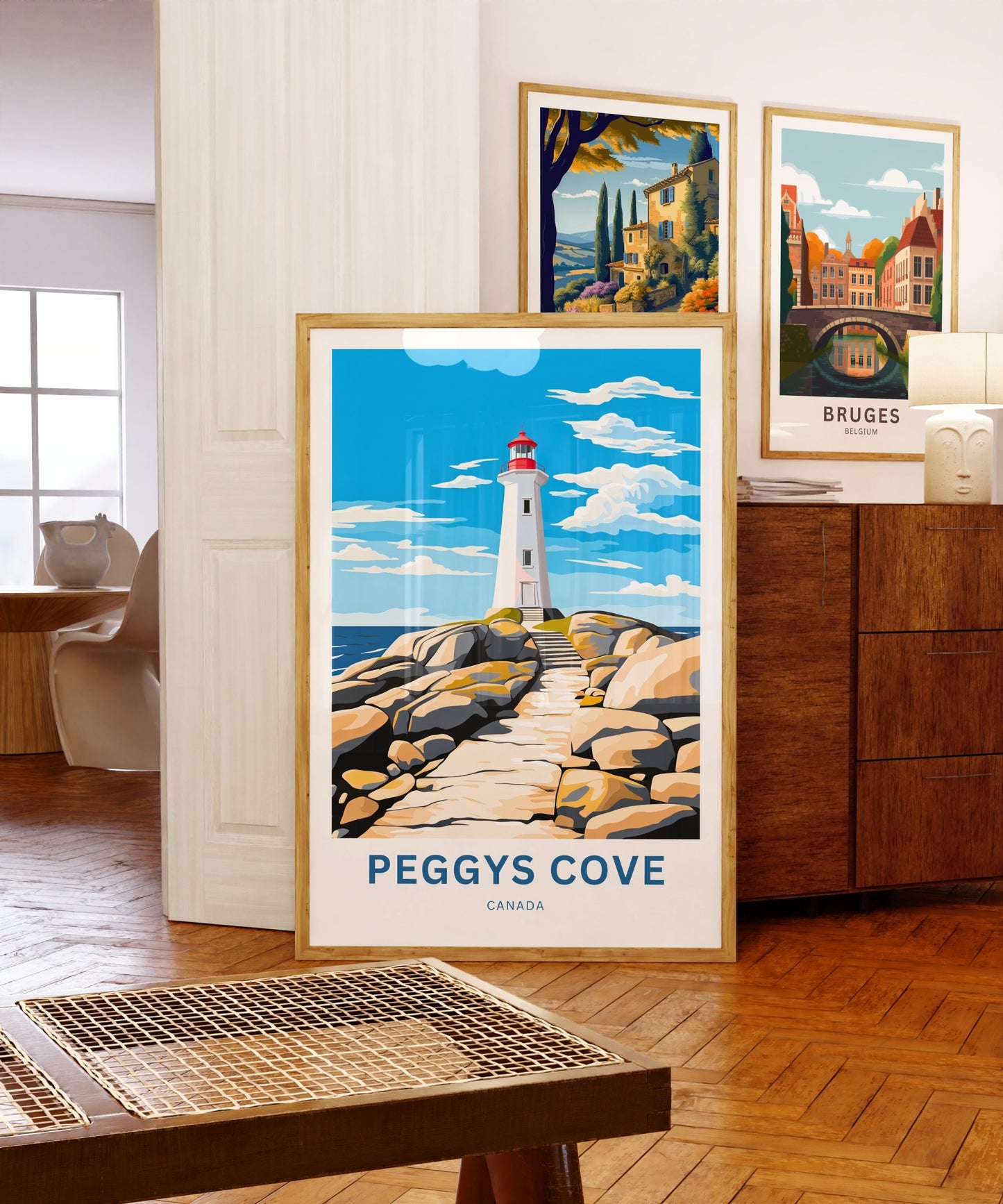 Peggys Cove Travel Print - Peggys Cove poster, Canada Wall Art, Framed present, Gift Canada Present, Customized Your Text - TravelTreasureCo