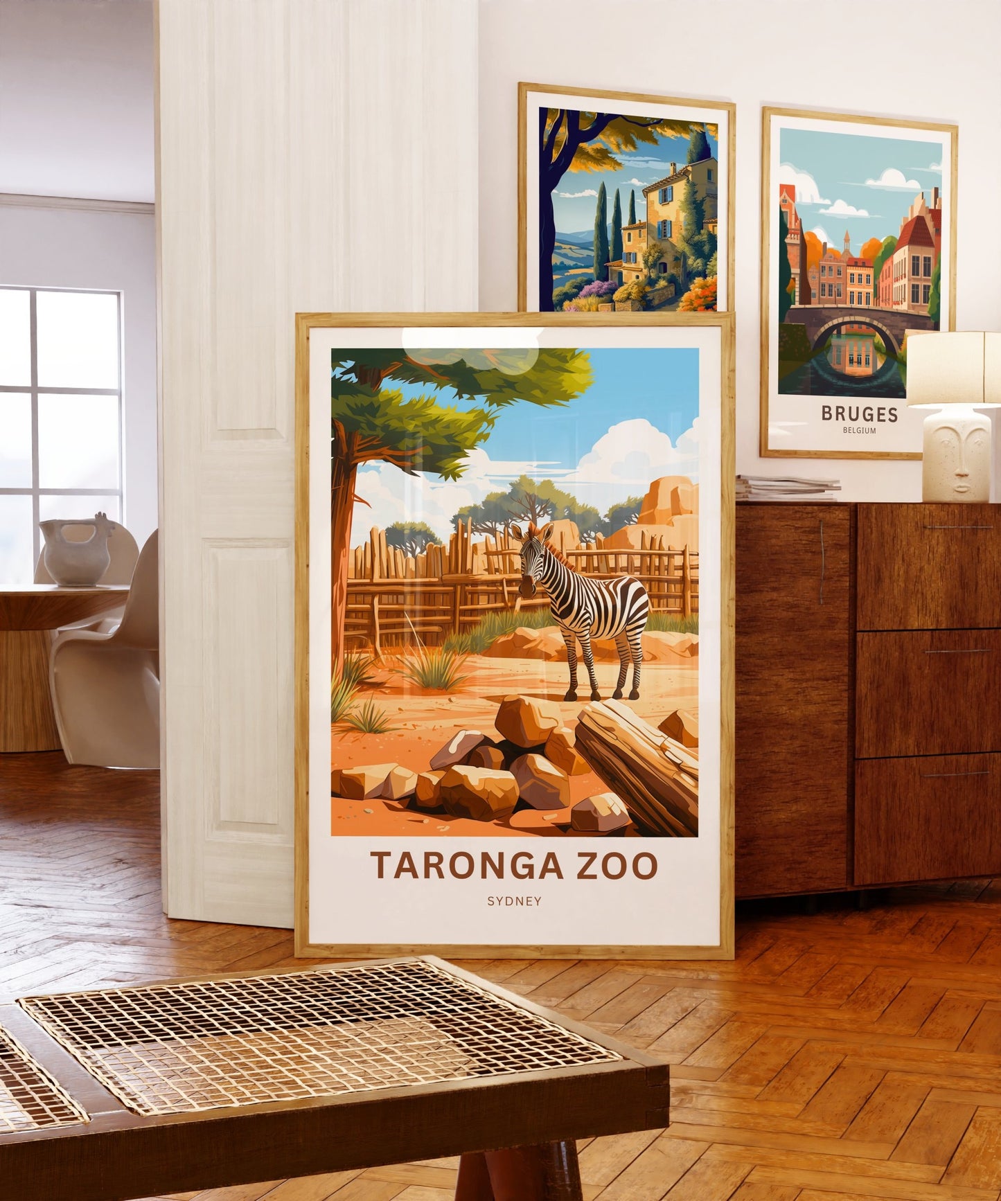 Taronga Zoo Travel Print - Taronga Zoo poster, Sydney Wall Art, Framed present, Gift Australia Present - TravelTreasureCo