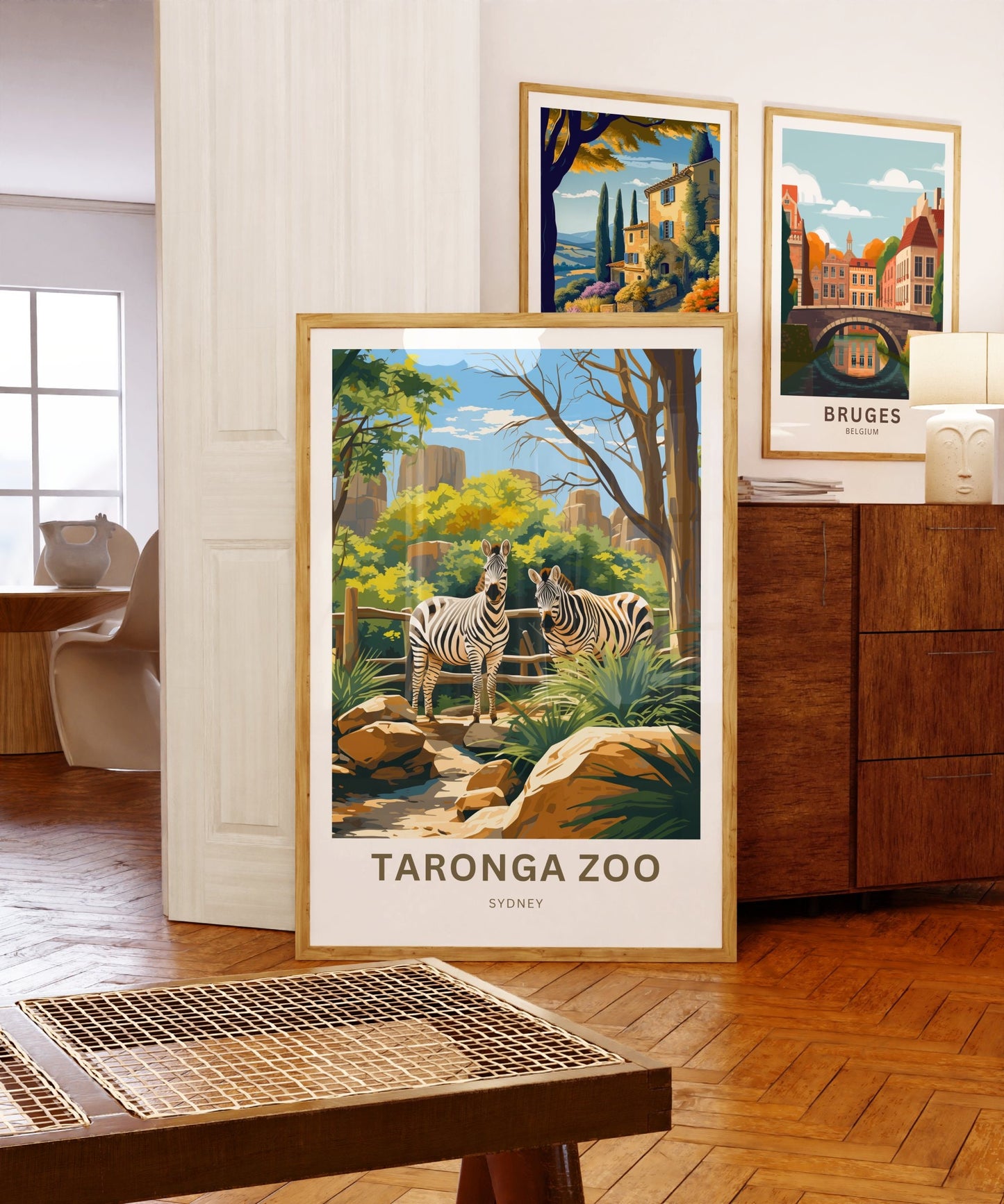 Taronga Zoo Travel Print - Taronga Zoo poster, Sydney Wall Art, Framed present, Gift Australia Present - TravelTreasureCo