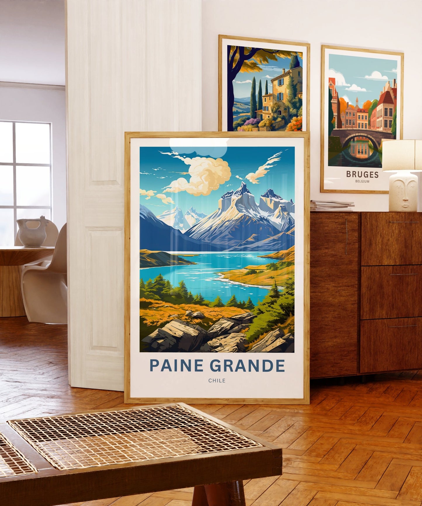 Paine Grande Travel Print - Paine Grannde poster, Torres Del Paine Wall Art, Framed present, Gift Chile Present - TravelTreasureCo